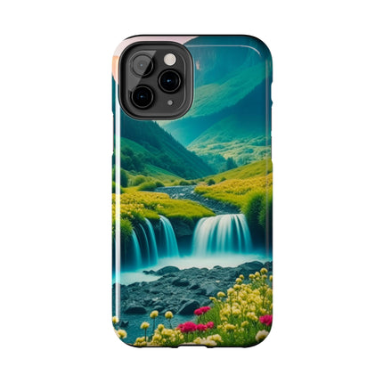 FLOWER CASCADE MOUNTAINS Phone Case