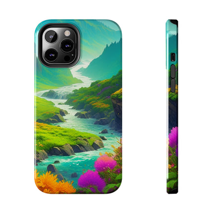 RIVER SPRING FLOWER VALLEY Phone Case