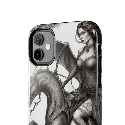 DRAGON AND MORPHING REPTILIAN BEAUTY Phone Case