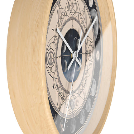 LUNAR MOON PHASES Wall Clock