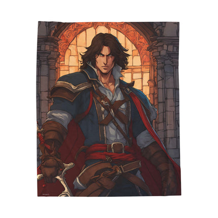 A LEGEND AT THE READY Blanket - Video Game Inspired Velveteen Plush Throw