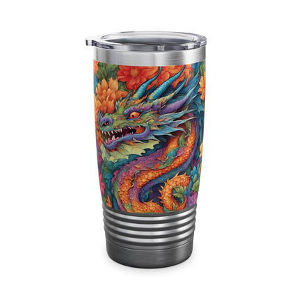 JAPANESE DRAGON FLORAL Tumbler