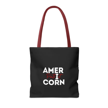 Patriotic Unicorn Gift Tote | American Flag Election Grocery Bag | United States Flag Freedom Lovers Office Travel Carrier | Patriot Sack