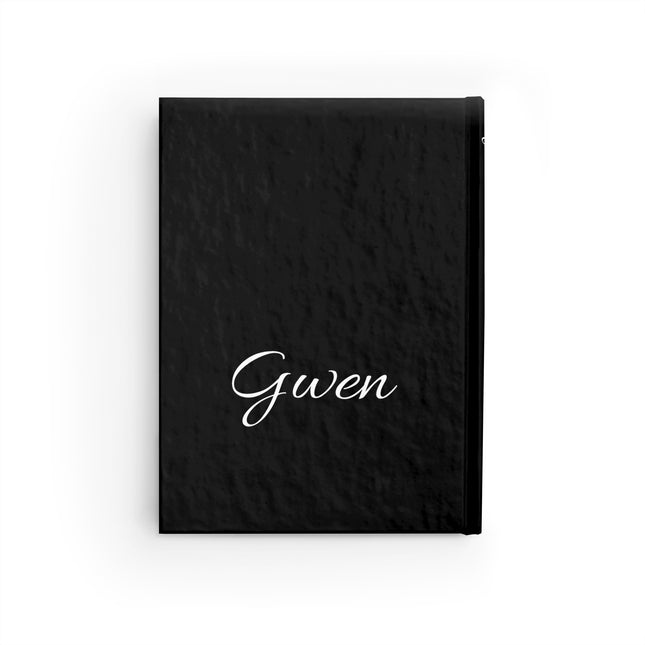 Personalized Letter G Diary | Custom Companion Journal | Hardcover Daily Life Log Black Book | Birthday, Wedding, Grandma, Grandmother Gift
