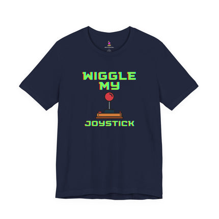 WIGGLE MY JOYSTICK T-Shirt - Funny Gamer Adult Humor Tee