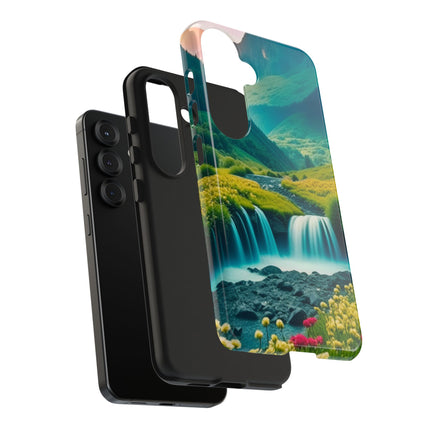 FLOWER CASCADE MOUNTAINS Phone Case