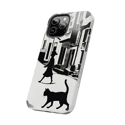 VINTAGE CITY CAT ALLEY WAY Phone Case