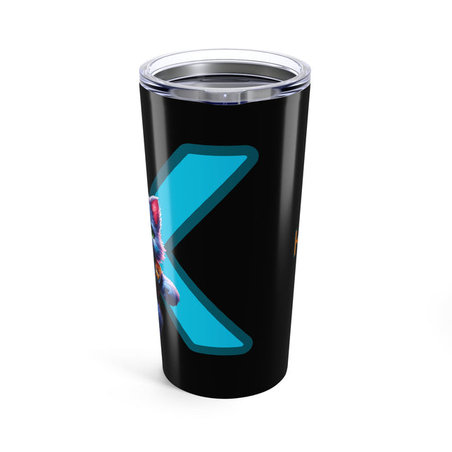 CUSTOM LETTER K PERSONALIZED KIDS WARRIOR CAT BOYS Tumbler