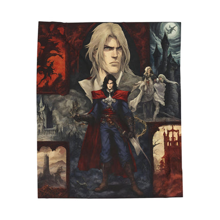 A LEGEND APPEARS IN THE LEGACY OF HIS FATHER Video Game Inspired Collage Blanket