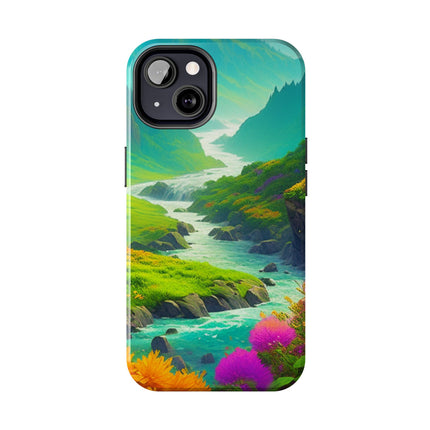RIVER SPRING FLOWER VALLEY Phone Case