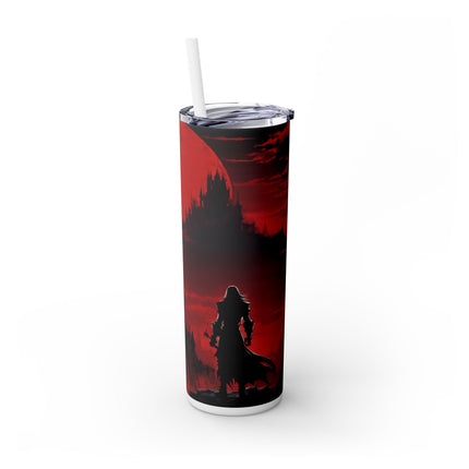 STANDING AT THE PRECIPICE OF EVIL - Video Game Inspired Insulated Skinny Tumbler