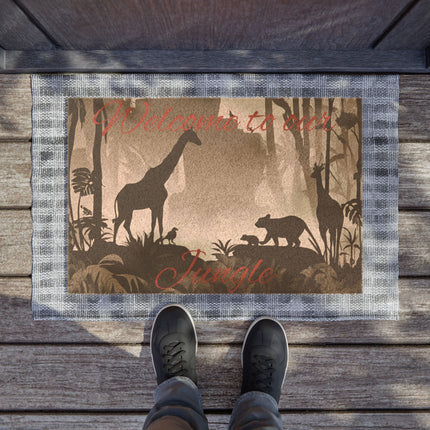 WELCOME TO OUR JUNGLE Doormat