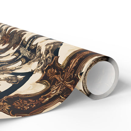 Beautiful Wrapping Paper, Cross Gift Wrap, Christmas Holiday Paper, Religious Gift Wrap, Gothic Wrapping Paper