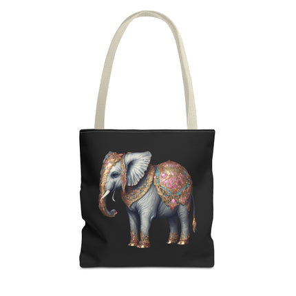 Personalized Elephant Gift Tote | Majestic Custom Grocery Bag | Jungle Lovers Office Travel Carrier | Wild Animal Business Traveler
