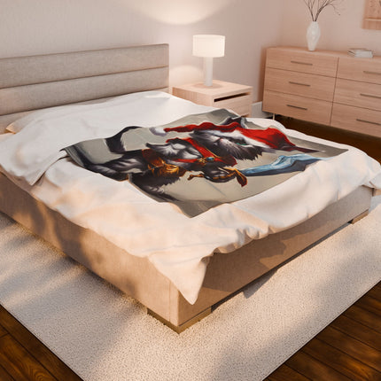 Christmas Blankets Kids Adults Blankets Velveteen Plush Blanket Cat Lovers Christmas Gift Santa Warrior Kitten Holiday Gift Cat Holiday Gift