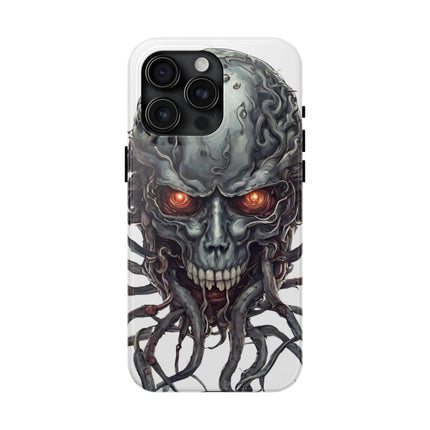 TENTACLED METAL ALIEN SKULL Phone Case
