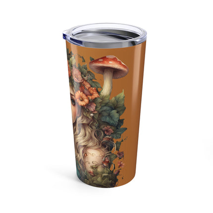 FLOWER FANTASY MAIDEN GIRL Tumbler - Mushroom Garden Princess Fairy Cup