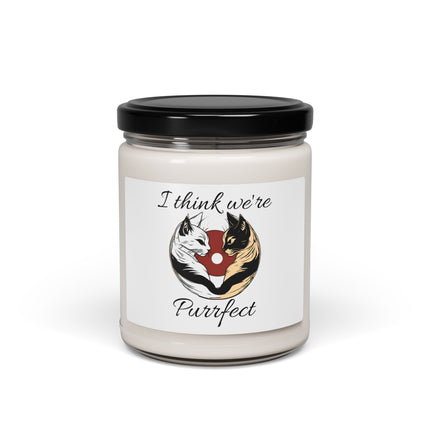 I THINK WE'RE PURRFECT Cat Lover Couple Scented Candle