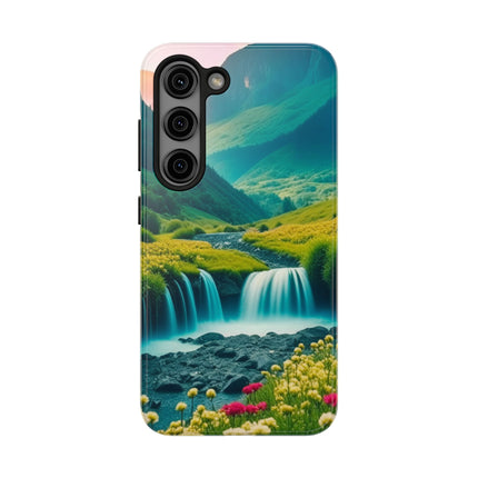 FLOWER CASCADE MOUNTAINS Phone Case