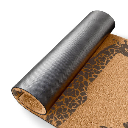 FLOWERED GIRAFFE WELCOME Doormat