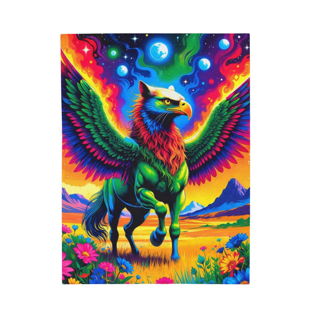 PSYCHEDELIC PHOENIXEAGLION Trippy Lush Blanket