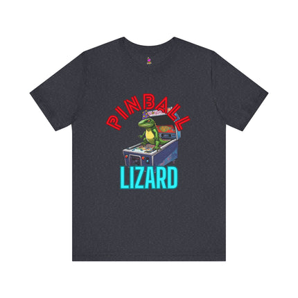 PINBALL LIZARD Wizard Style T-Shirt - Funny Arcade Parody Music Tee