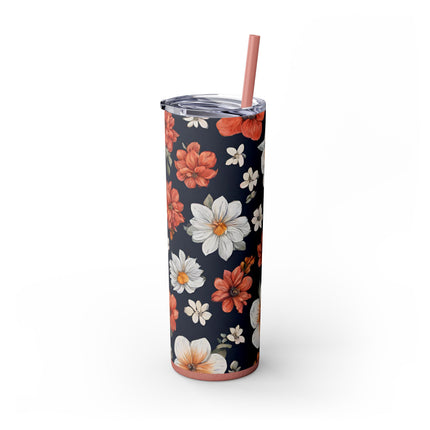 FLOWERS BLOSSOM Tumbler- Fitness Gym Workout Travel Drink Holder