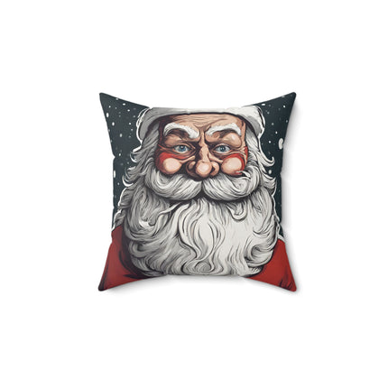 SANTA CLAUS CHRISTMAS Snowy St. Nick Pillow
