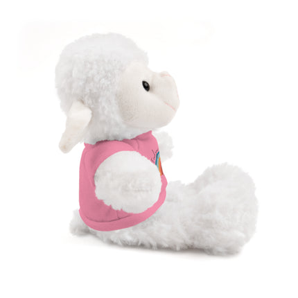 FIND YOUR INNER HAPPY PLACE Inspirational Rainbow Stuffed Animal