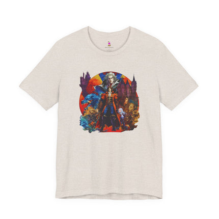 CREATURES OF THE CASTLE Video Game Inspired Collage T-Shirt - Retro Gaming Tribute Tee