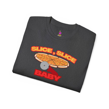 SLICE SLICE BABY Funny Pizza and Music Lover T-Shirt