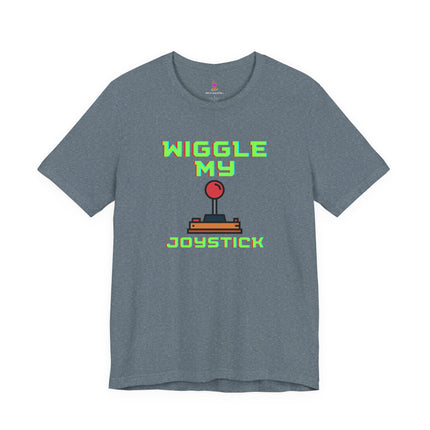 WIGGLE MY JOYSTICK T-Shirt - Funny Gamer Adult Humor Tee