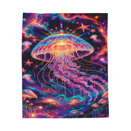 TRIPPY DIMENSIONAL JELLYFISH Psychedelic Blanket