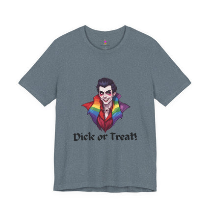 D**K OR TREAT! T-Shirt - Funny LGBTQ Vampire Halloween Humor Tee