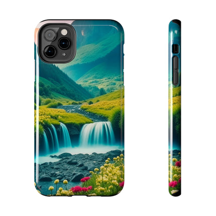 FLOWER CASCADE MOUNTAINS Phone Case