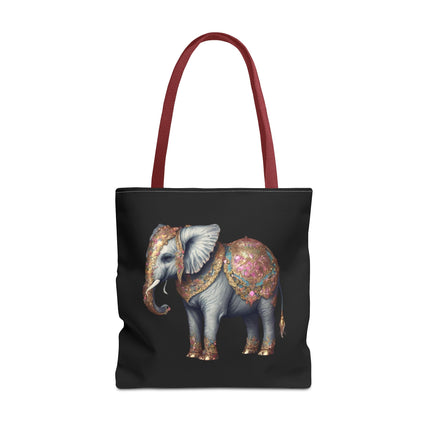 Personalized Elephant Gift Tote | Majestic Custom Grocery Bag | Jungle Lovers Office Travel Carrier | Wild Animal Business Traveler