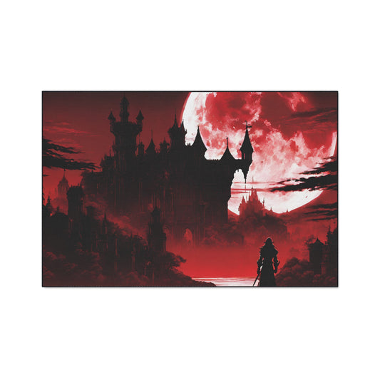 Castlevania Belmont Video Game Inspired Floor Mat | Hopeless Souls Are Lost in the Red Night Bathroom Decor | Dracula Door Entry Gift