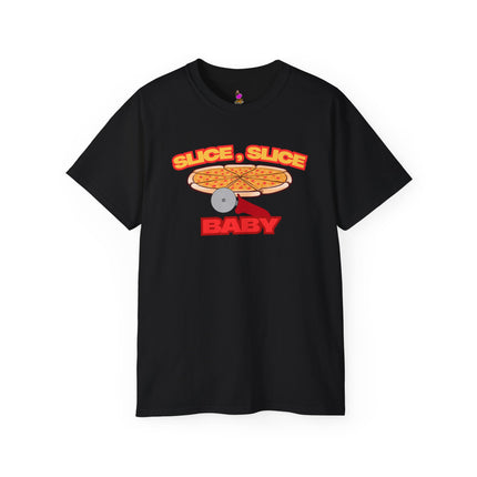 SLICE SLICE BABY Funny Pizza and Music Lover T-Shirt