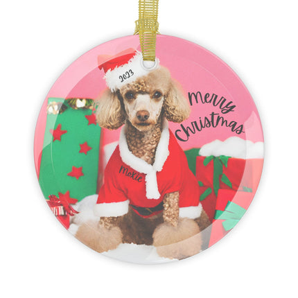 PERSONALIZED POODLE Christmas Ornament