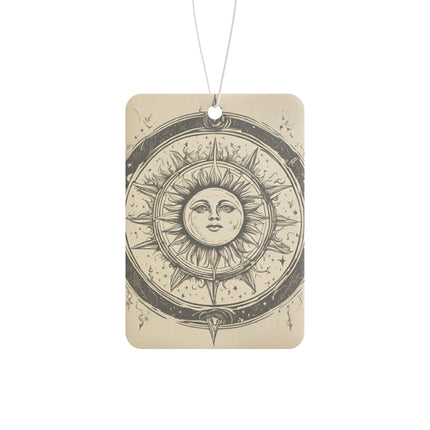 Wiccan Solar Sun Wheel Car Air Freshener