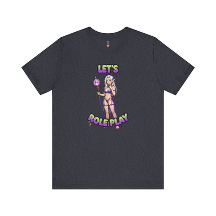 LET'S ROLE PLAY T-Shirt Provocative Seductive Sexy Cartoon Tee