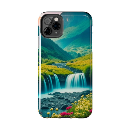 FLOWER CASCADE MOUNTAINS Phone Case