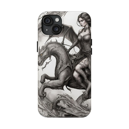 DRAGON AND MORPHING REPTILIAN BEAUTY Phone Case