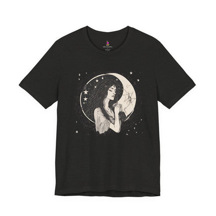 MOON GODDESS T-Shirt - Mystical Lunar Feminine Divine Art Tee
