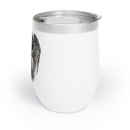 HOLY BROKEN ANGEL Wine Tumbler - Angelic Fragility Mystical Beauty Cooler