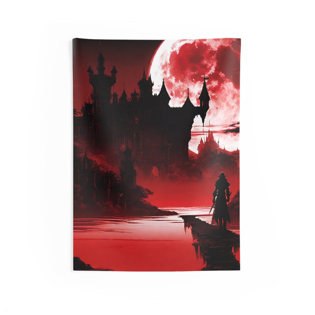 OVERLOOKING THE ABYSS OF SOULLESS EVIL Video Game Inspired Wall Tapestry