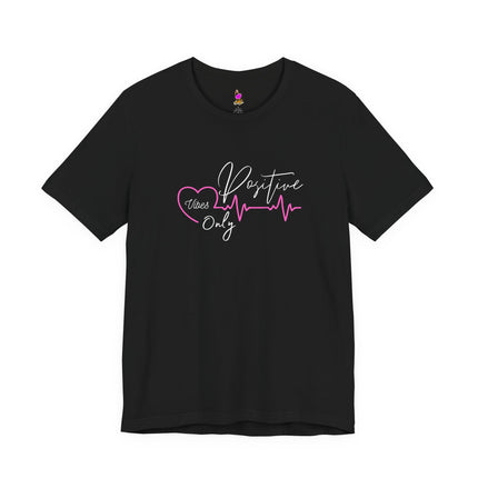 POSITIVE VIBES ONLY Inspirational Women Nurses T-Shirt - Healthcare Hero Motivational Tee