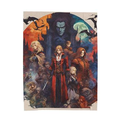 ALLIANCE AGAINST THE FORCES OF DARKNESS Blanket - Video Game Inspired Collage Throw