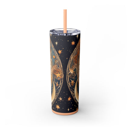 SUN & MOON GODDESS Skinny Tumbler - Lunar Astronomy Wiccan Dreams Cup