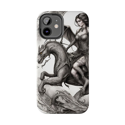 DRAGON AND MORPHING REPTILIAN BEAUTY Phone Case